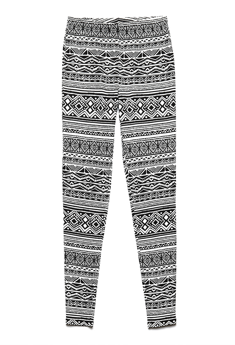 Lyst - Forever 21 Tribal Print Leggings 