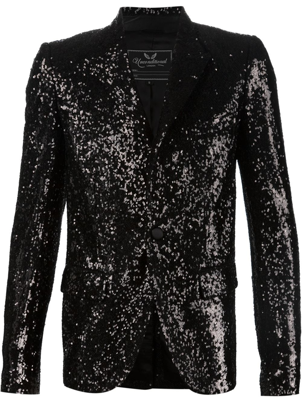 Unconditional Sequin Blazer in Black for Men | Lyst