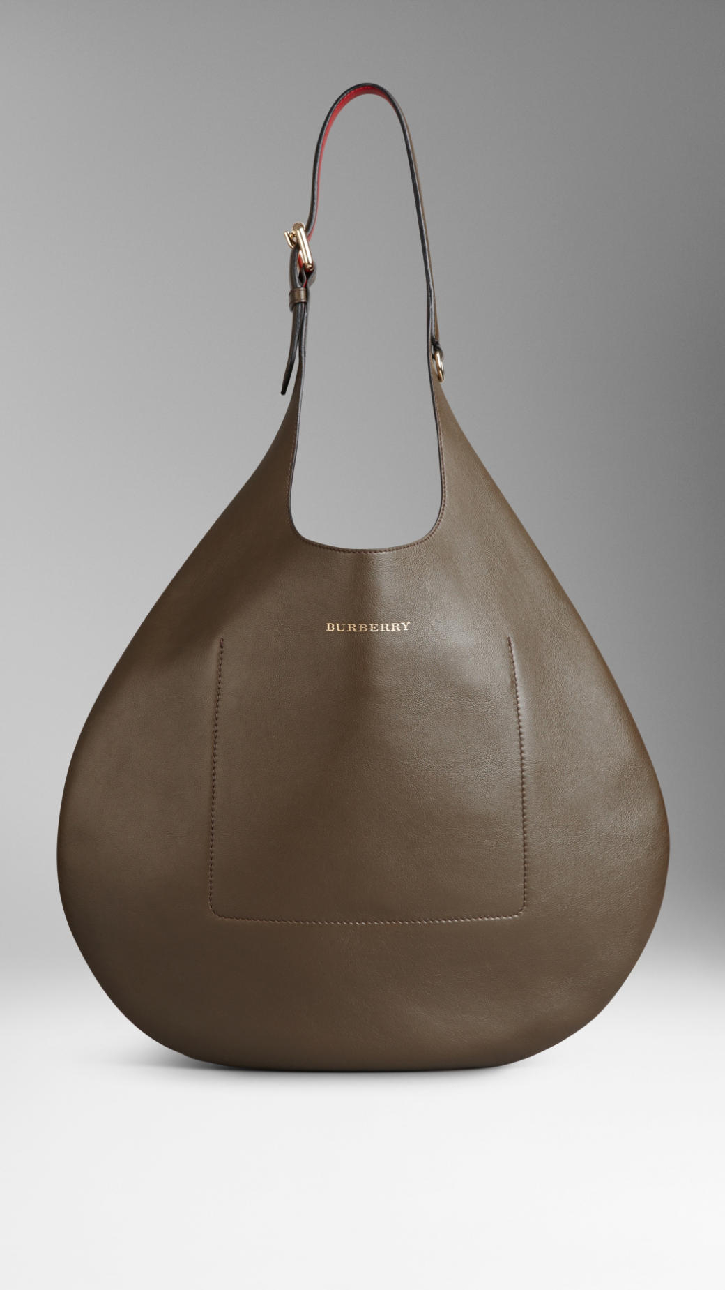 burberry leather hobo handbag