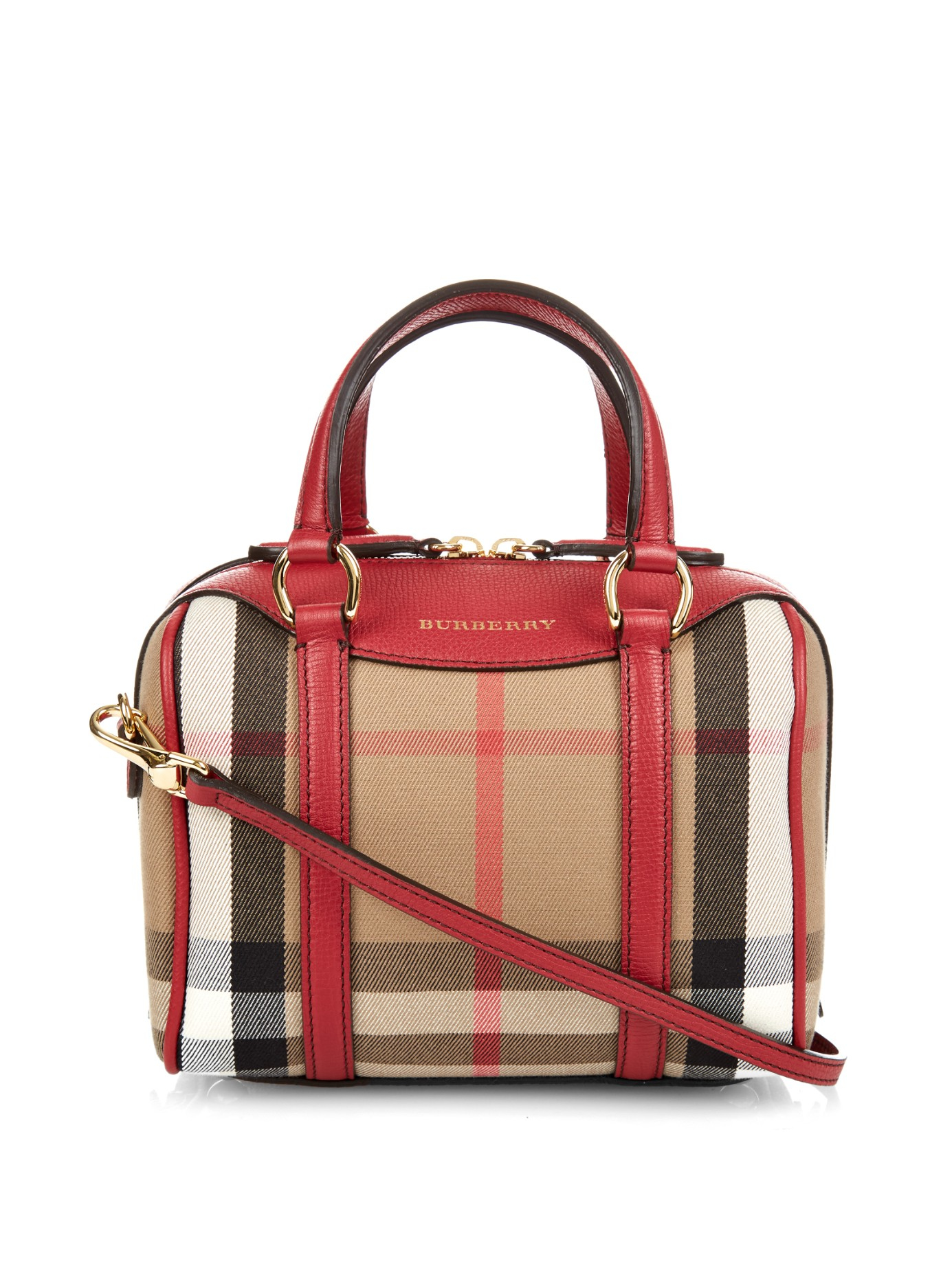 Lyst - Burberry Small Alchester Cross-Body Bag in Red