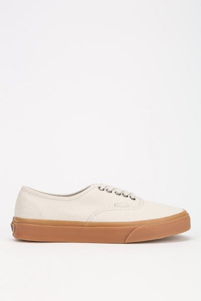 Vans Authentic Gum Sole Womens Lowtop Sneaker in White (IVORY) | Lyst