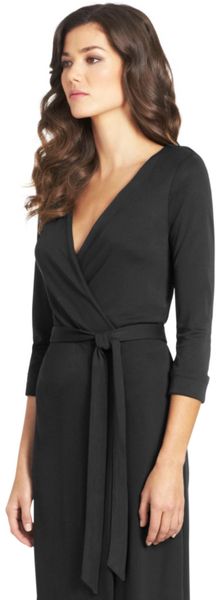 Diane Von Furstenberg New Julian Two Jersey Wrap Dress in Black | Lyst