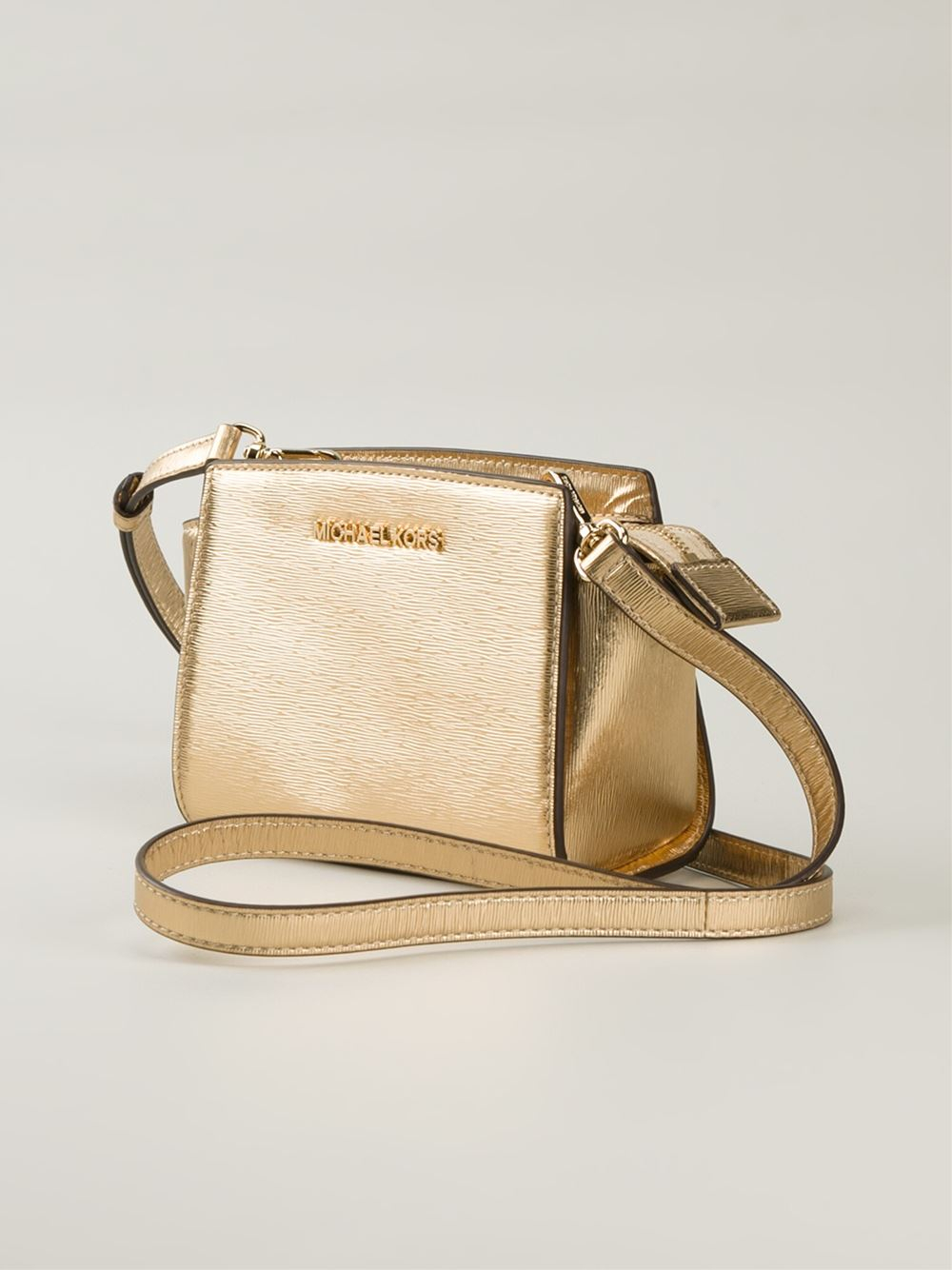 Lyst - Michael Michael Kors &#39;Selma&#39; Crossbody Bag in Metallic