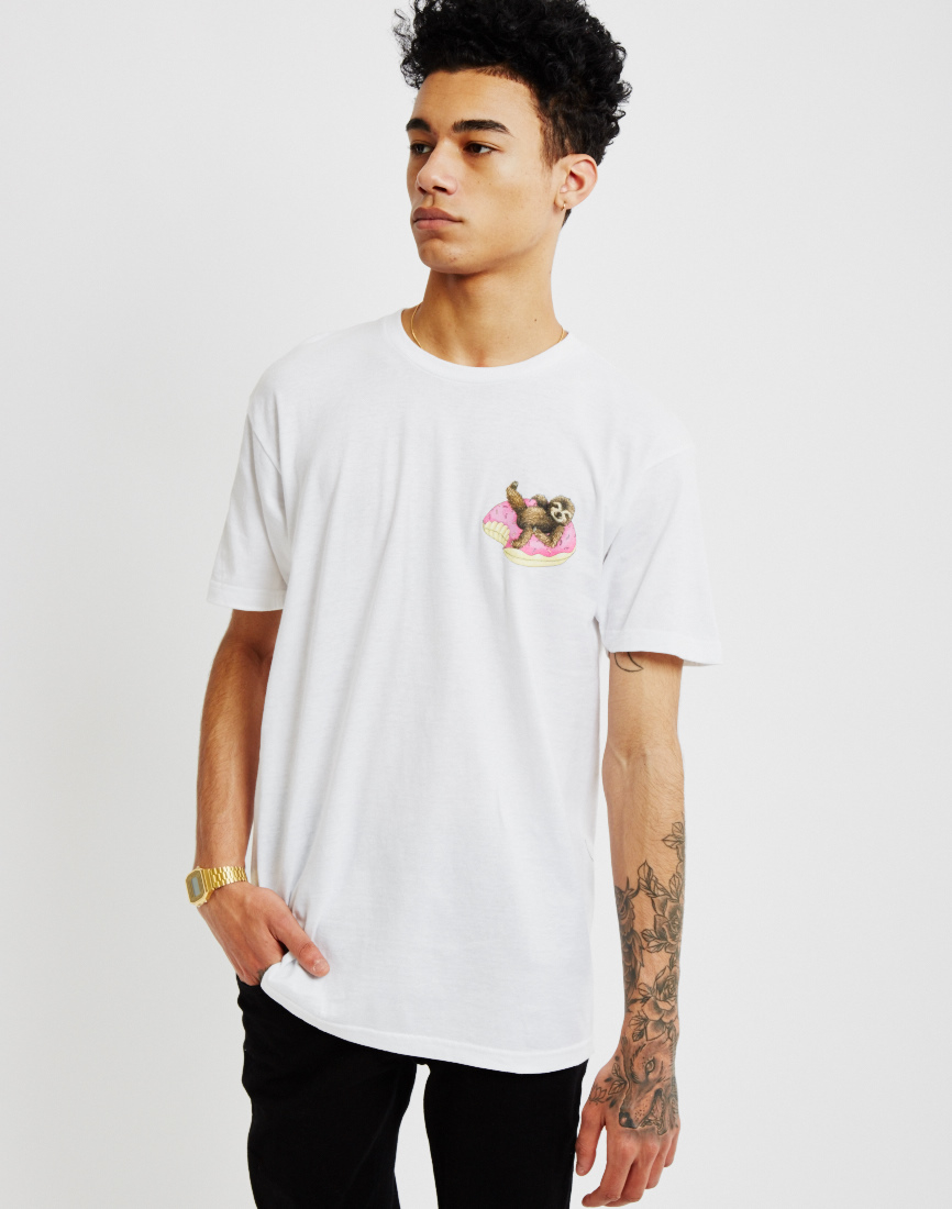 Lyst - The Hundreds Lazy Dayz Soft Fit T-shirt White in ...