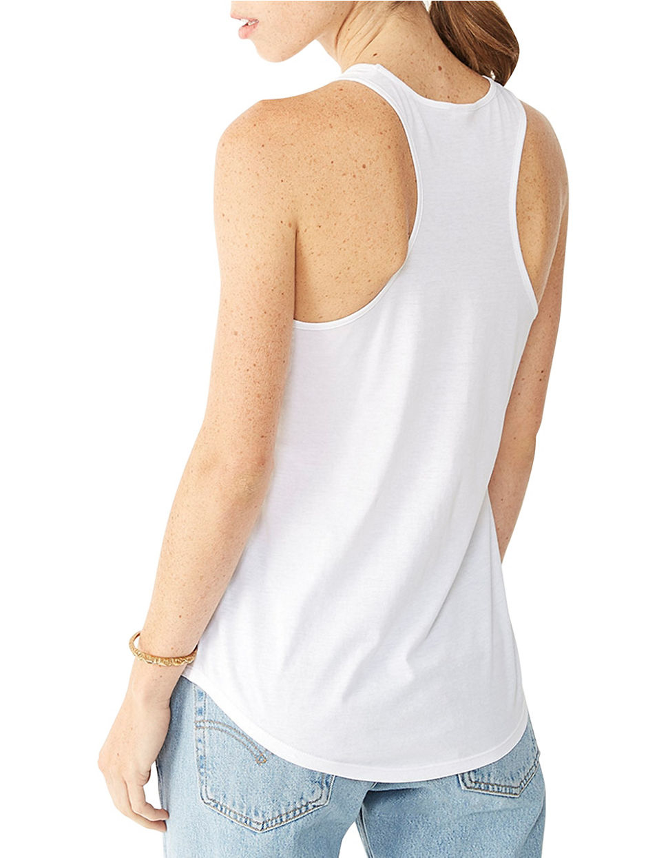 Alternative Apparel Cotton Racerback Tank Top In White Lyst 