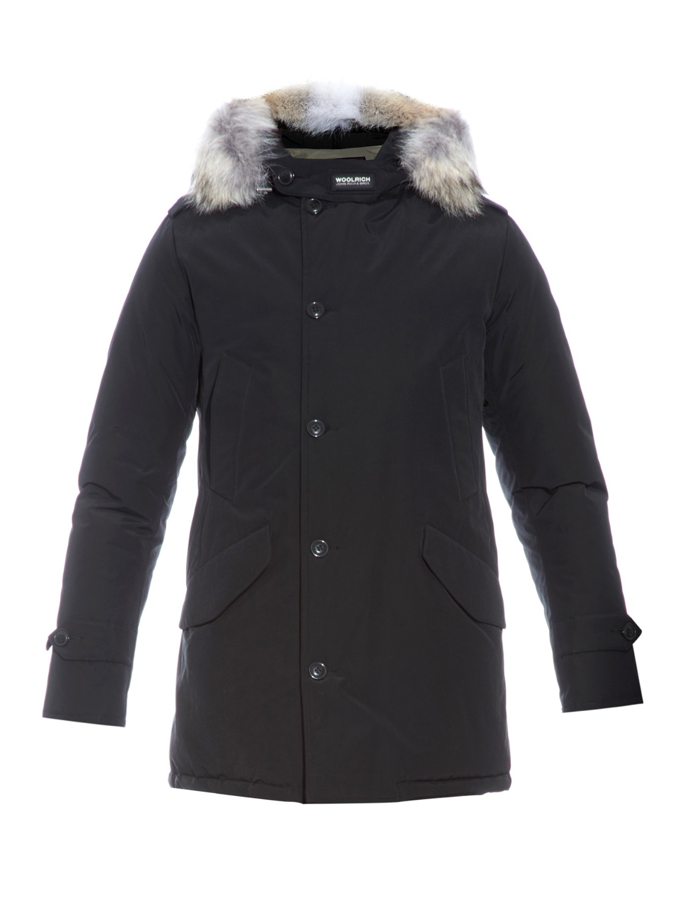 Lyst - Woolrich Polar Fur-trimmed Parka in Black for Men