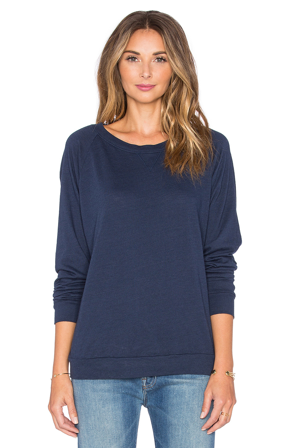 Lyst - Nation Ltd Raglan Sweatshirt in Blue