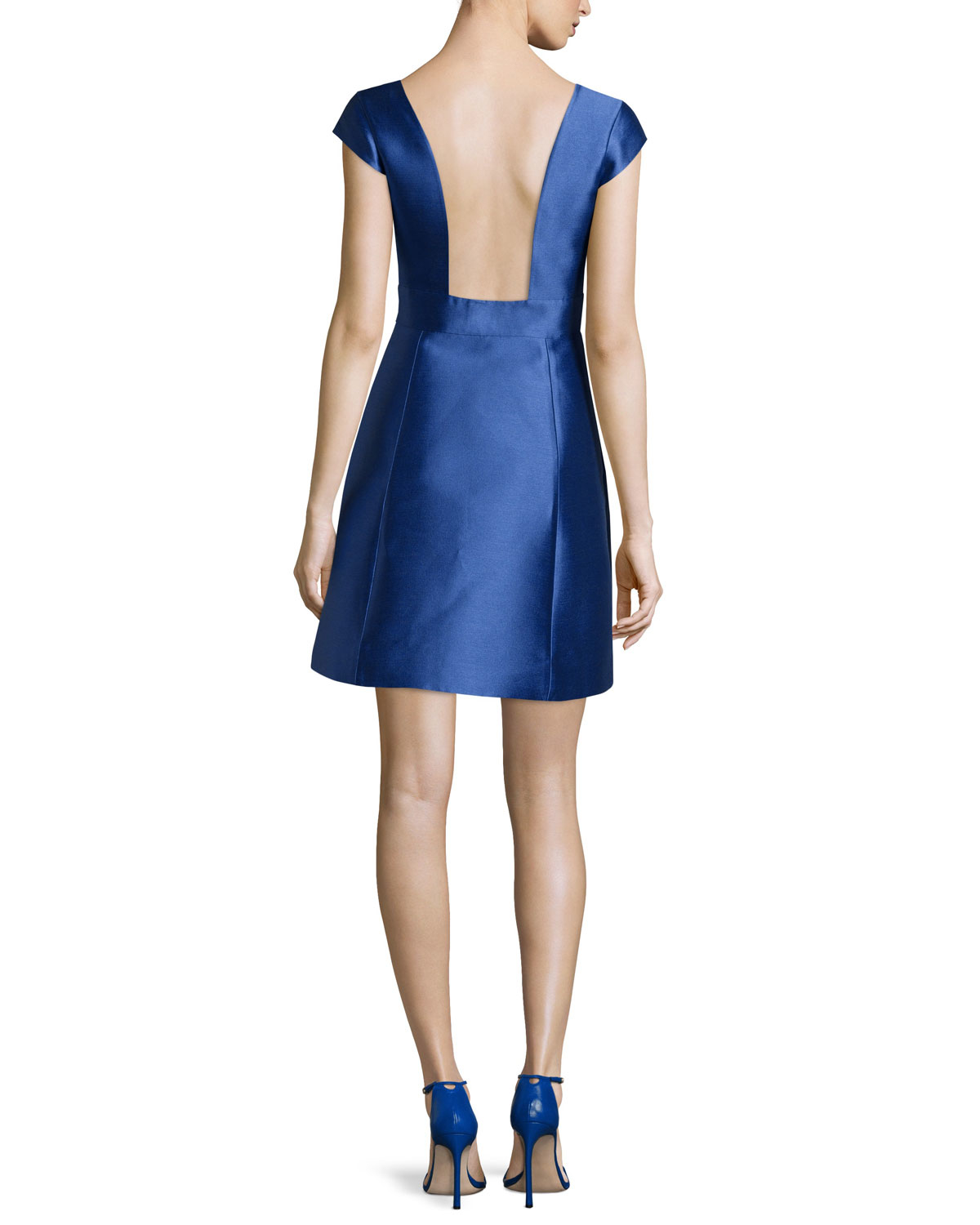 kate spade new york backless silk mini dress in blue lyst kate spade new york backless silk mini dress in blue lyst