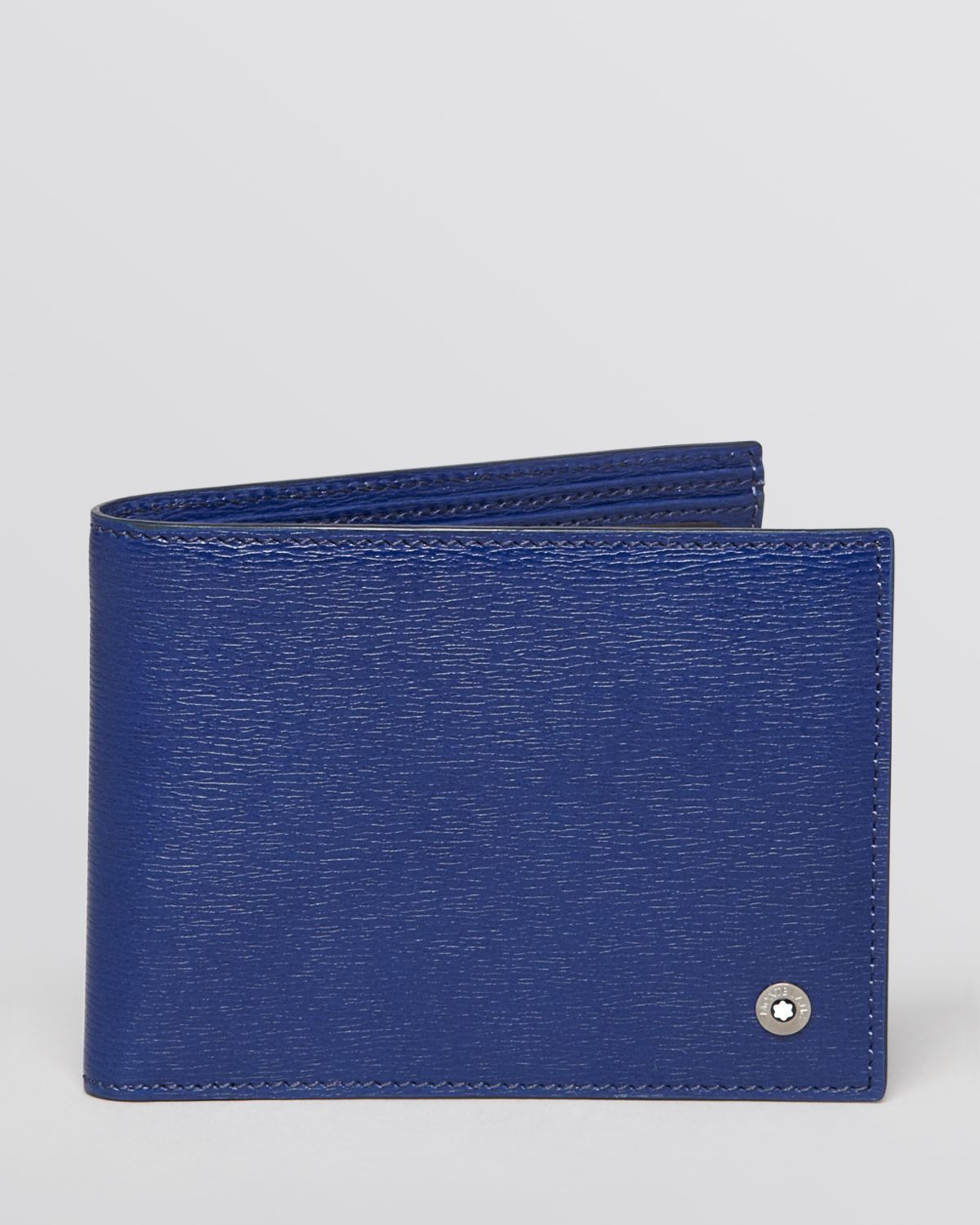 montblanc blue men's wallet