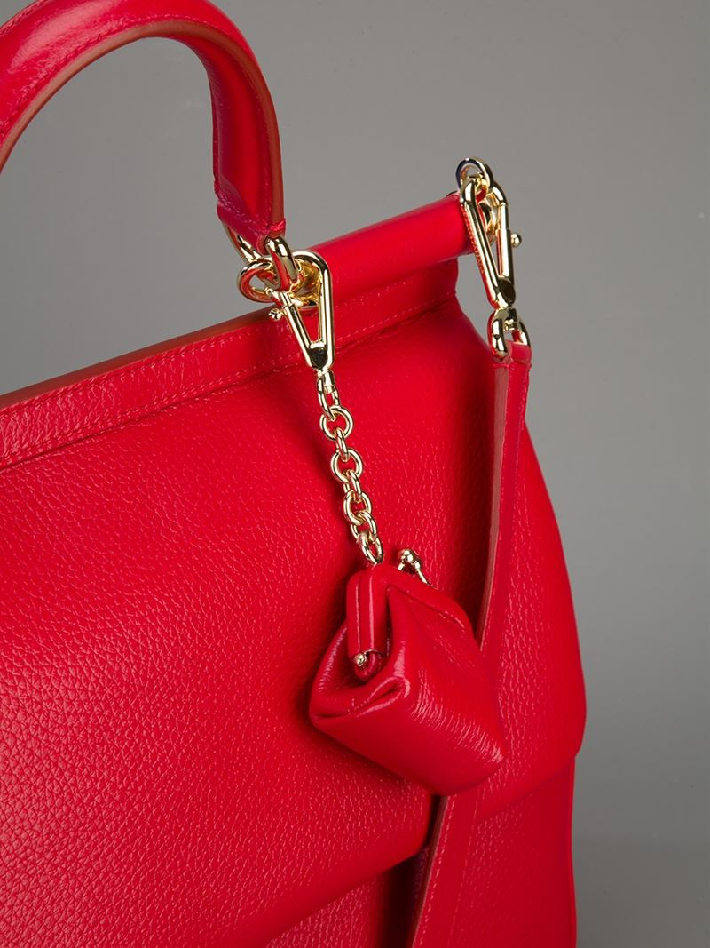 dolce gabbana sicily bag red