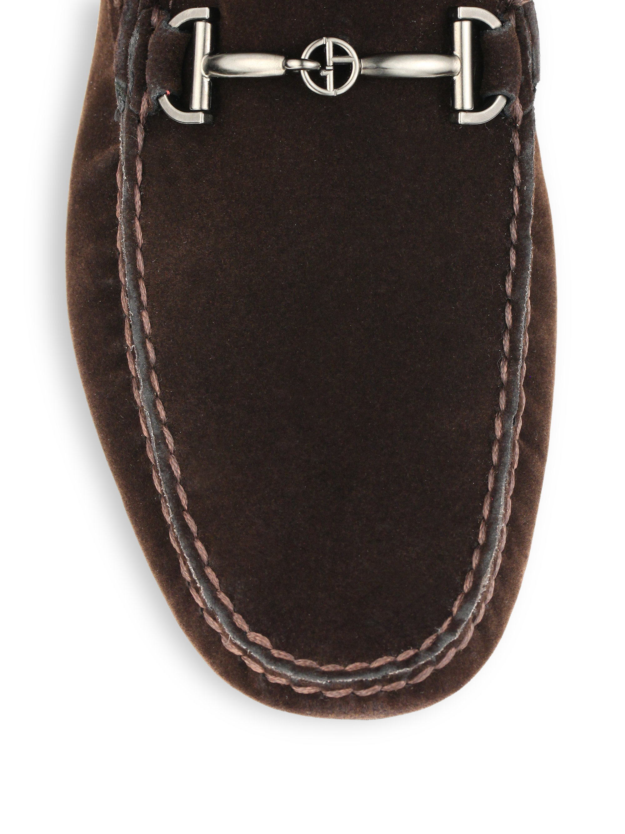 armani loafers brown