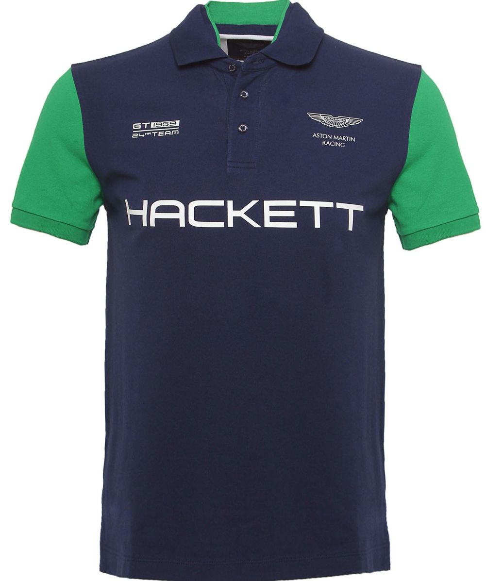 Lyst - Hackett Aston Martin Racing Polo Shirt in Blue for Men