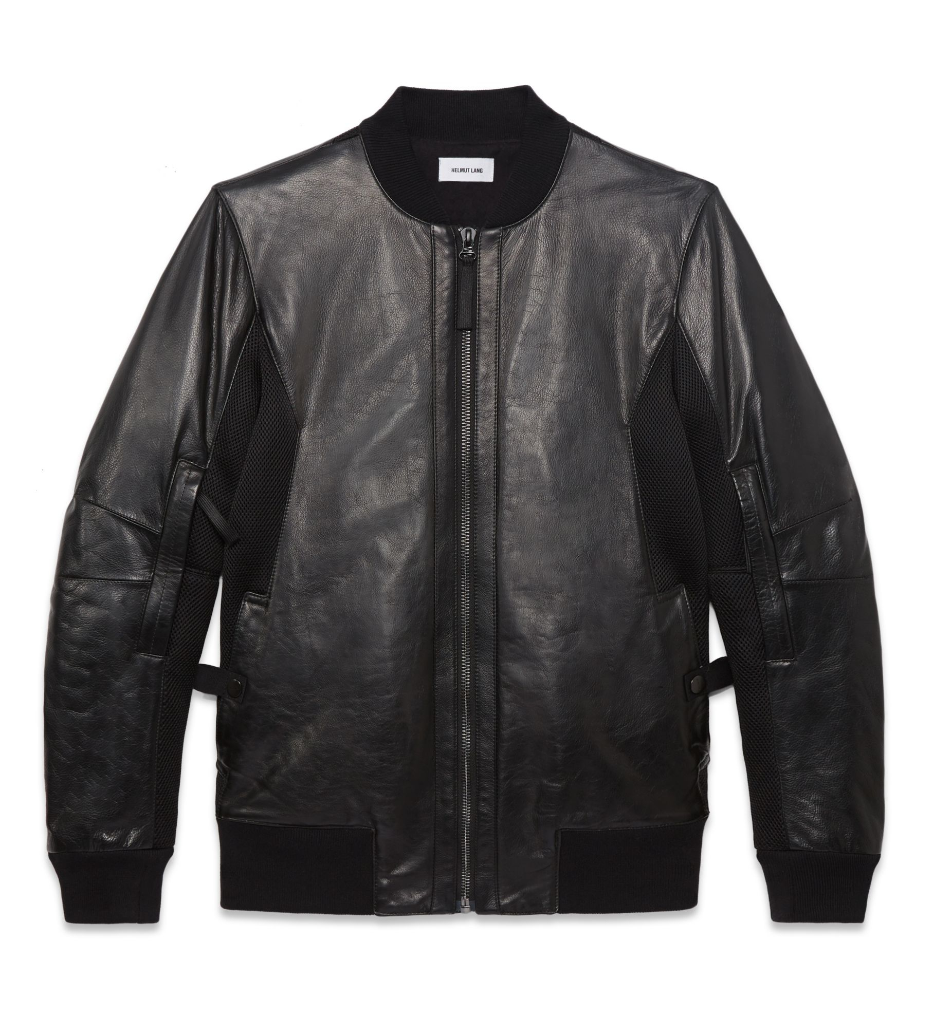 Helmut lang Semi Gloss Leather Coat in Black for Men | Lyst
