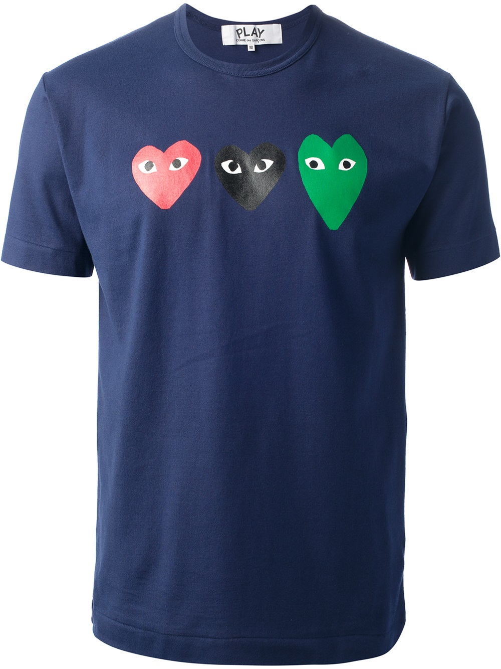 Play comme des garÃ§ons Heart Print T-shirt in Blue for Men | Lyst