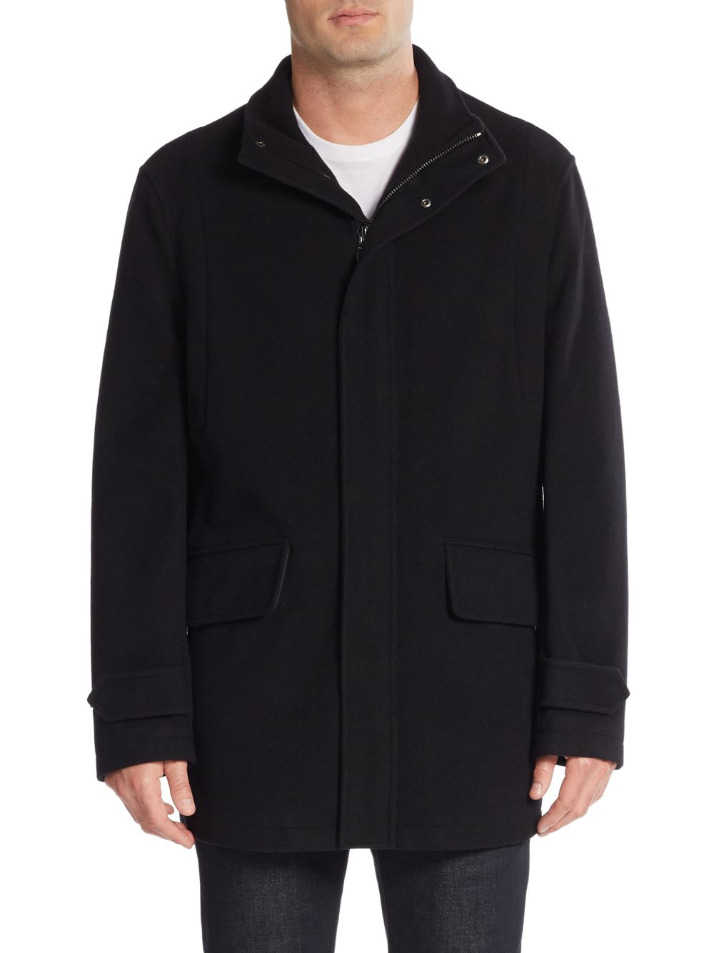 Download Tumi Id Lock Mockneck Jacket in Black for Men - Save 77% ...