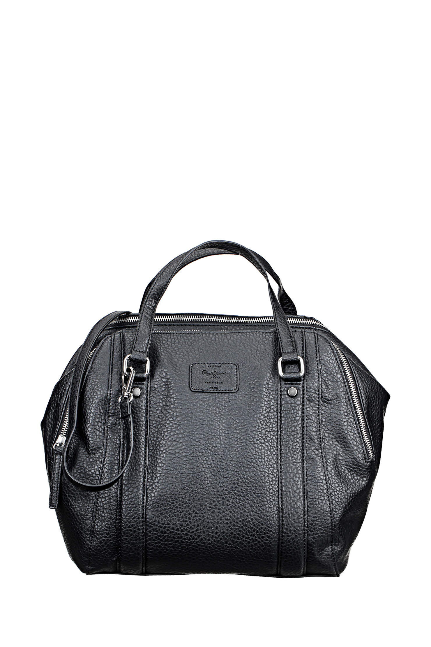 Pepe jeans Leather Bag in Black | Lyst