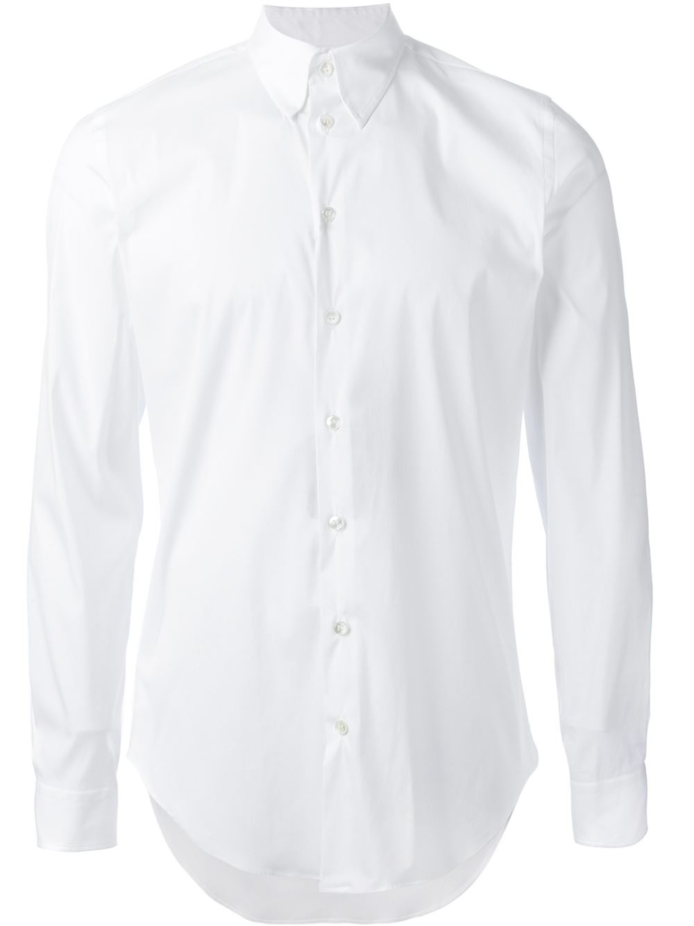 Lyst - Giorgio Armani Classic Shirt in White for Men