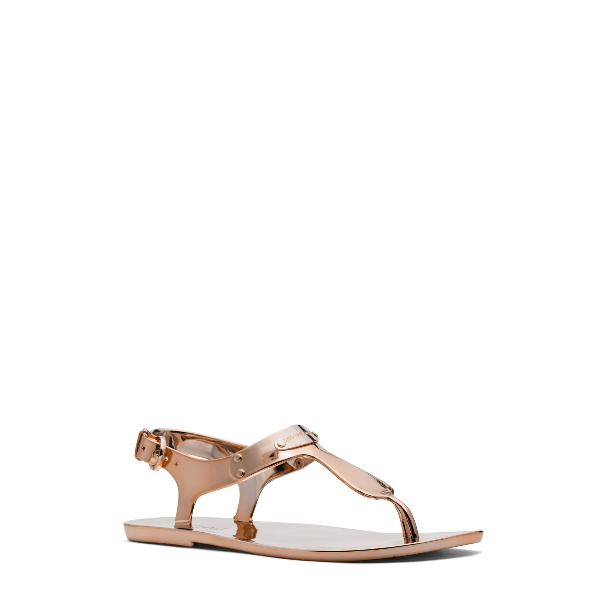 Michael kors Metallic Jelly Sandal in Pink | Lyst