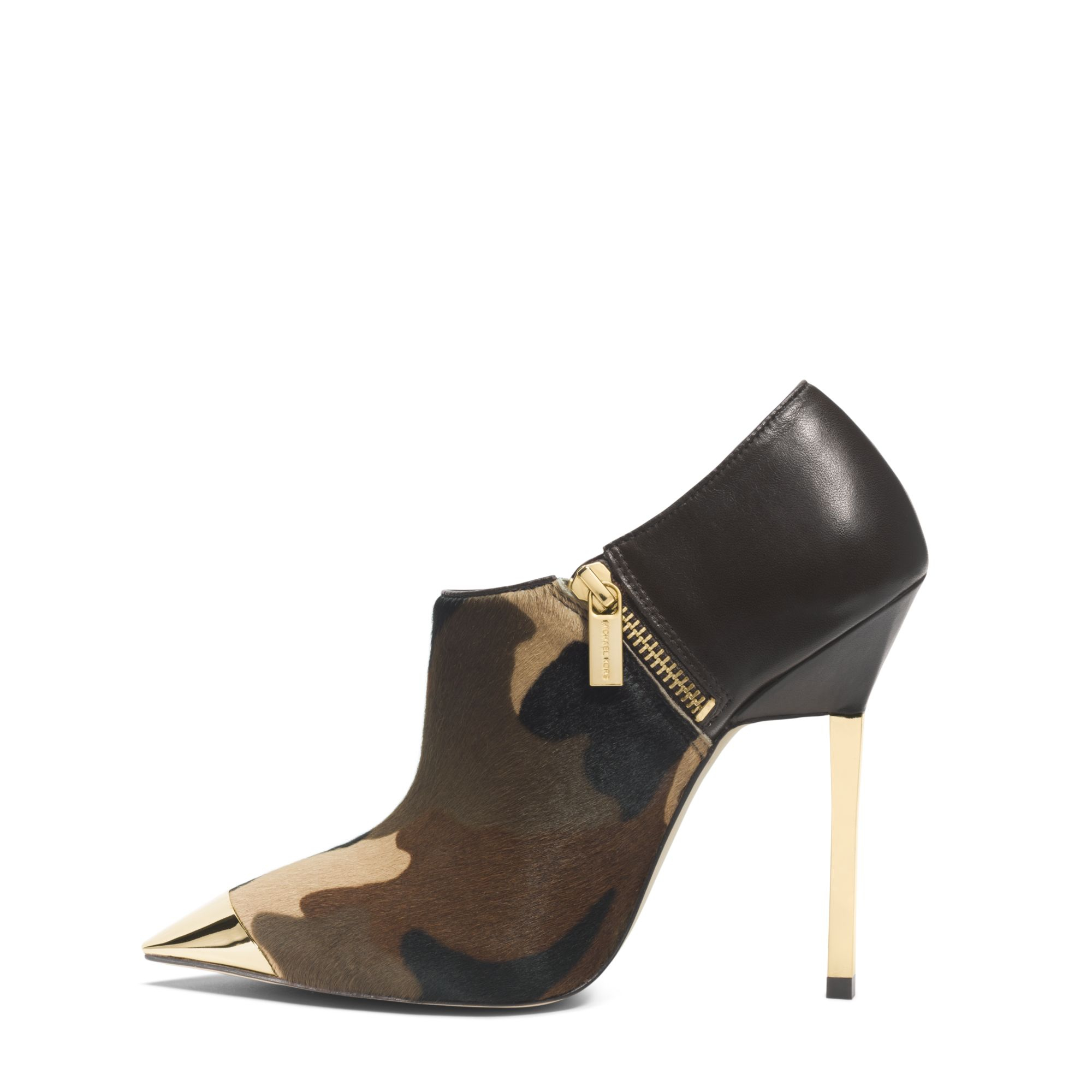 Lyst Michael Kors Zady Camouflage Hair Calf Ankle Boot in Green