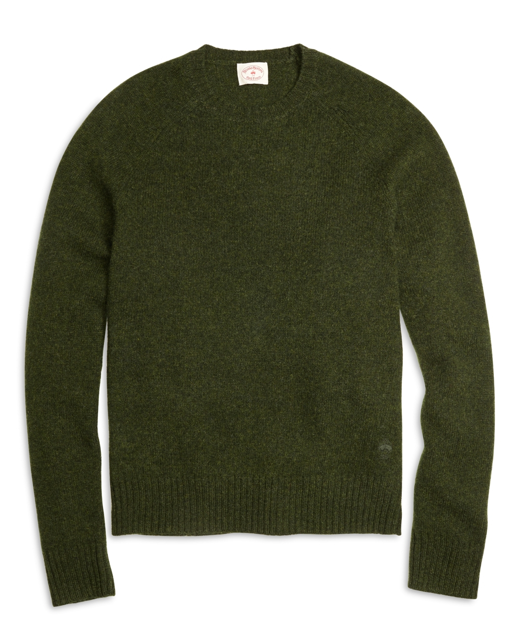 Lyst - Brooks Brothers Shetland Wool Crewneck Sweater in Green