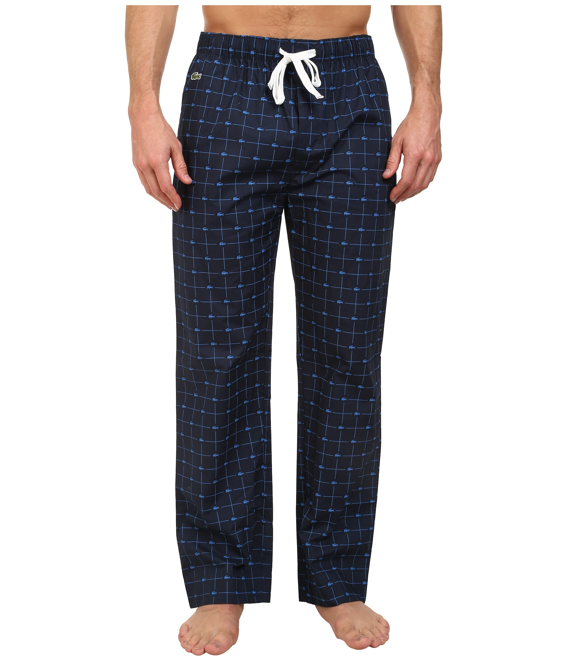 Lyst - Lacoste Baseline Croc Pants in Blue for Men