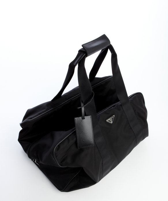 Prada Nylon Duffle Bag in Black for Men