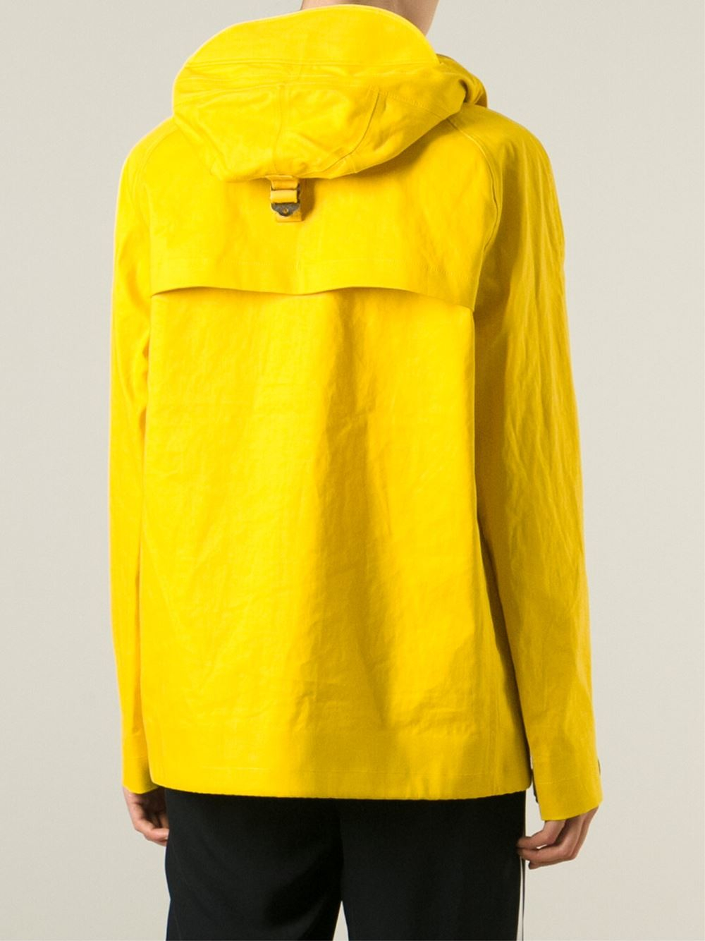 Polo Ralph Lauren Hooded Raincoat in Yellow Lyst