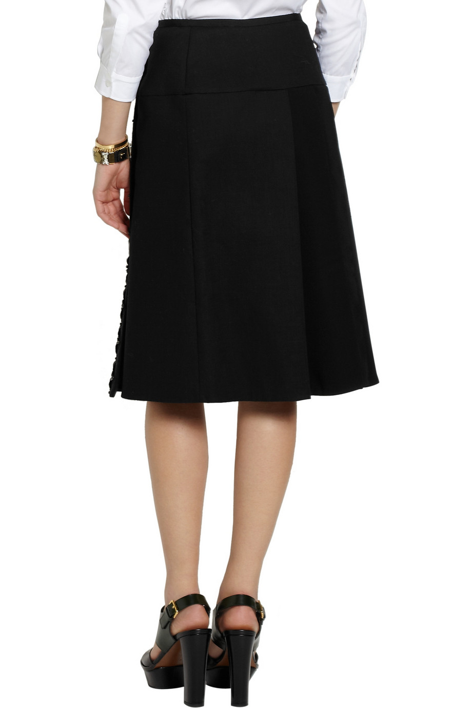 Marni Knee Length Skirt in Black Lyst