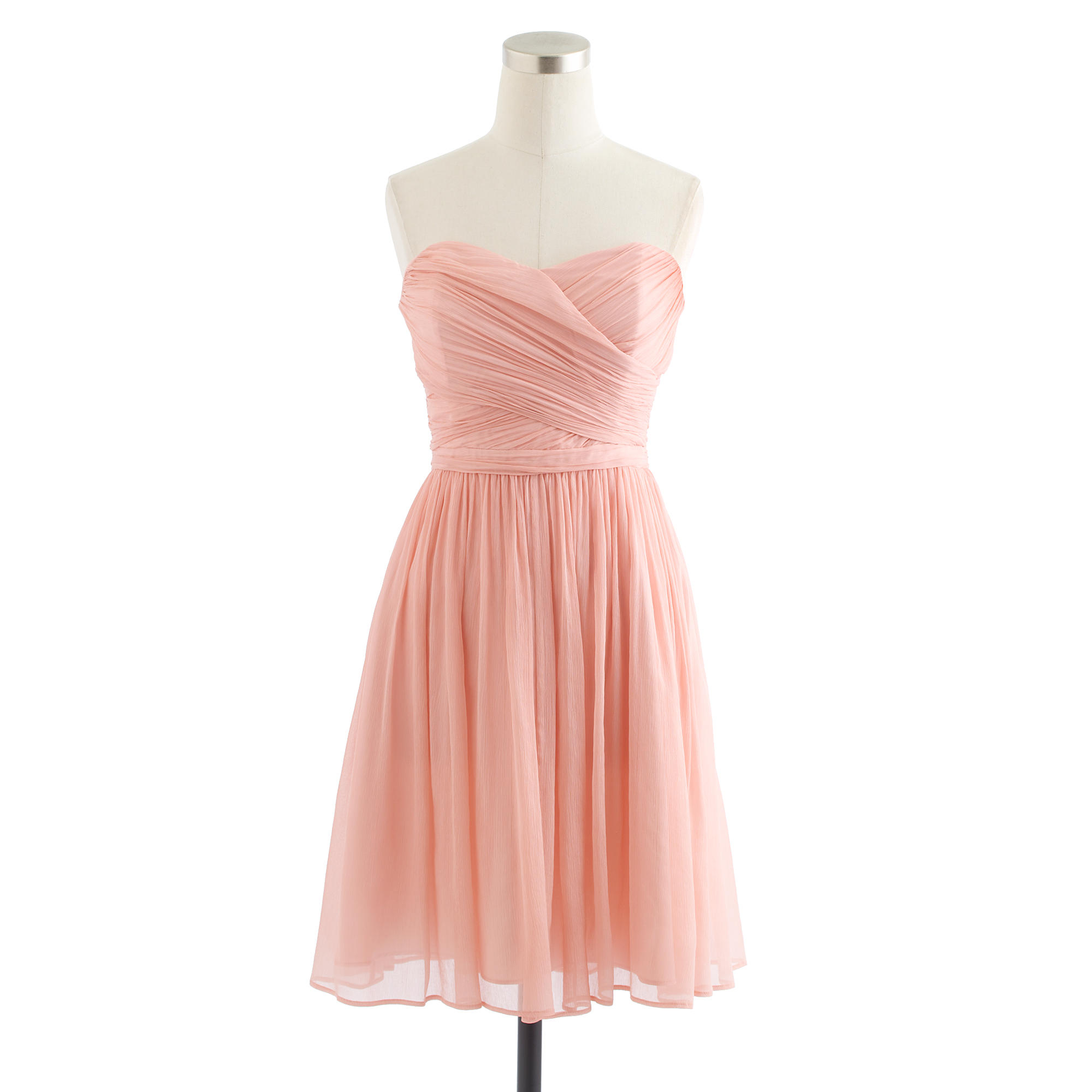 J.crew Arabelle Dress In Silk Chiffon in Pink | Lyst