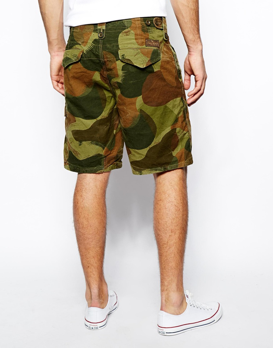 polo ralph lauren camo cargo shorts