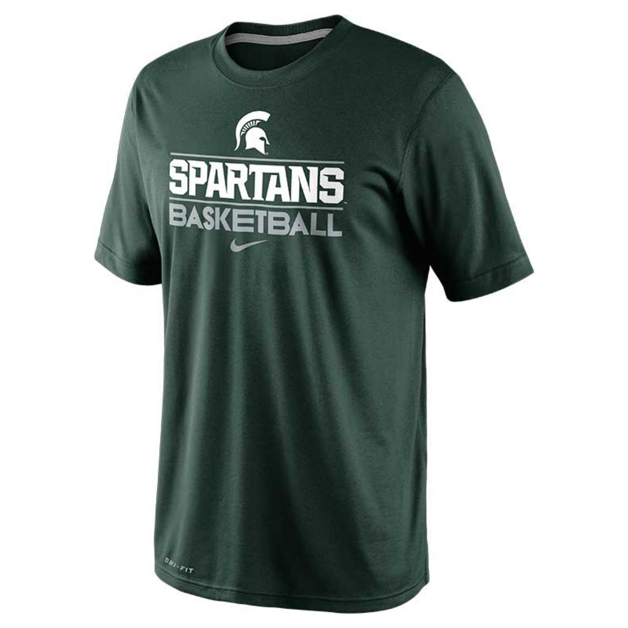 Nike Men'S Michigan State Spartans Team Issue Practice Dri-Fit T-Shirt ...