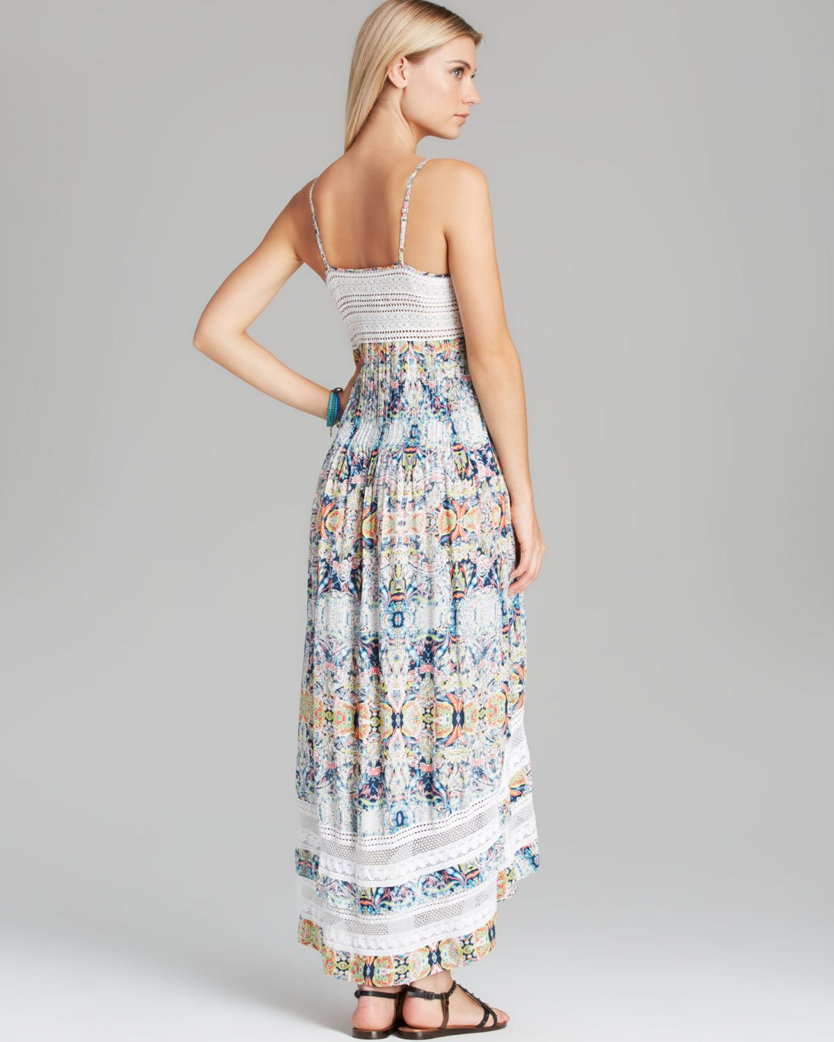 Lyst - Twelfth Street Cynthia Vincent Dress Printed Western High Low