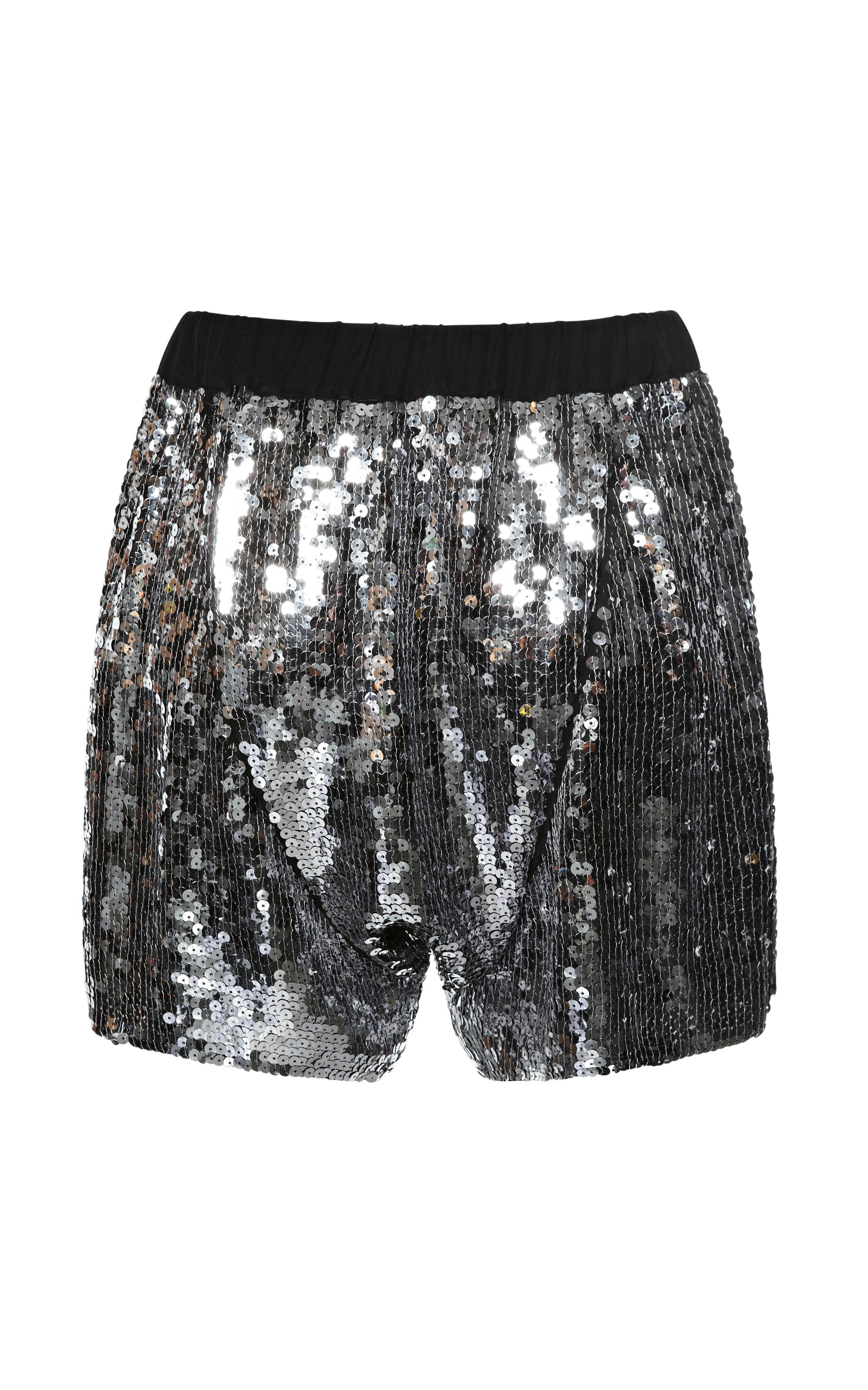 Lyst - N°21 'boxer' Metallic Sequin Shorts in Metallic