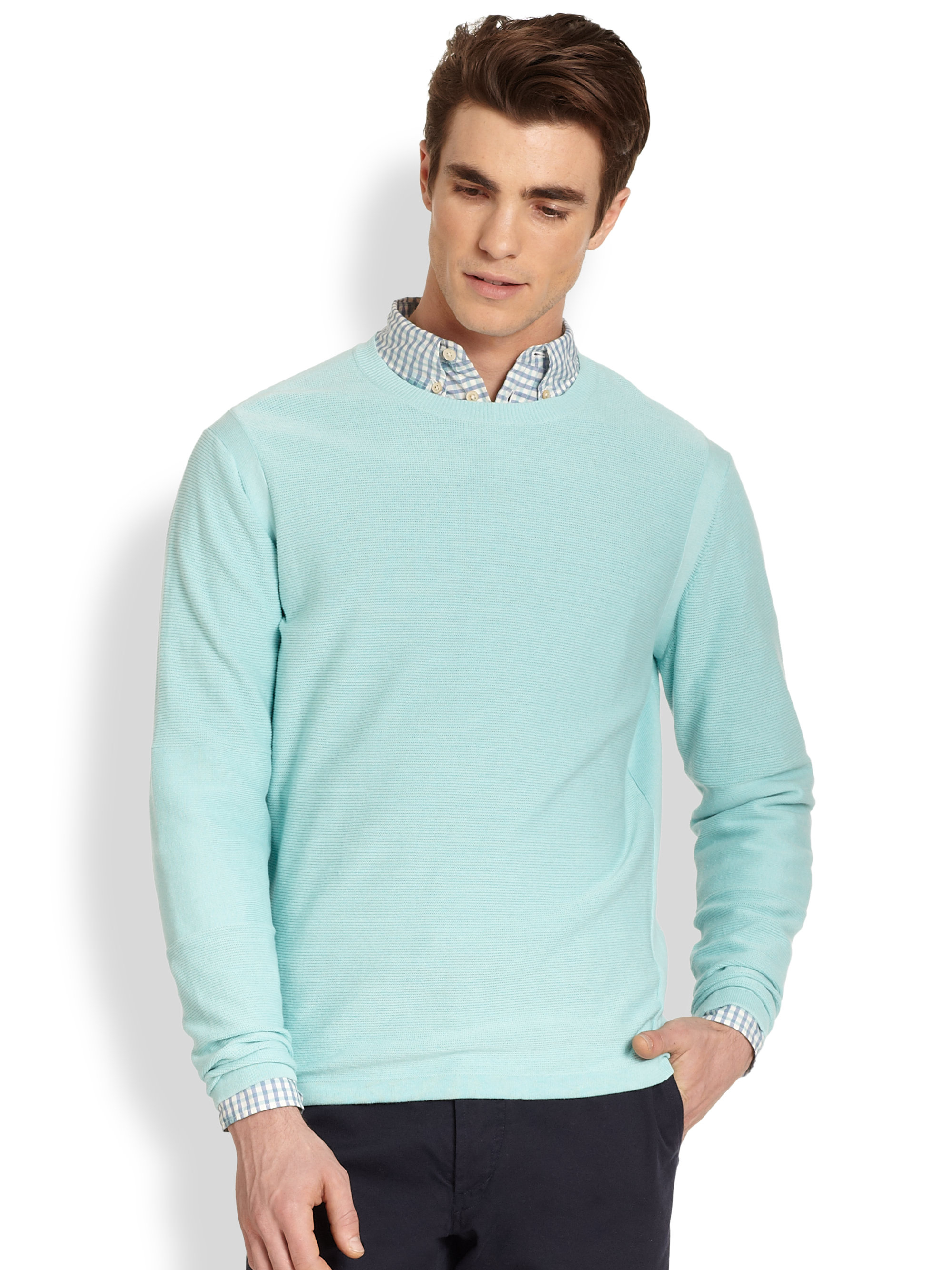 mens mint green sweater