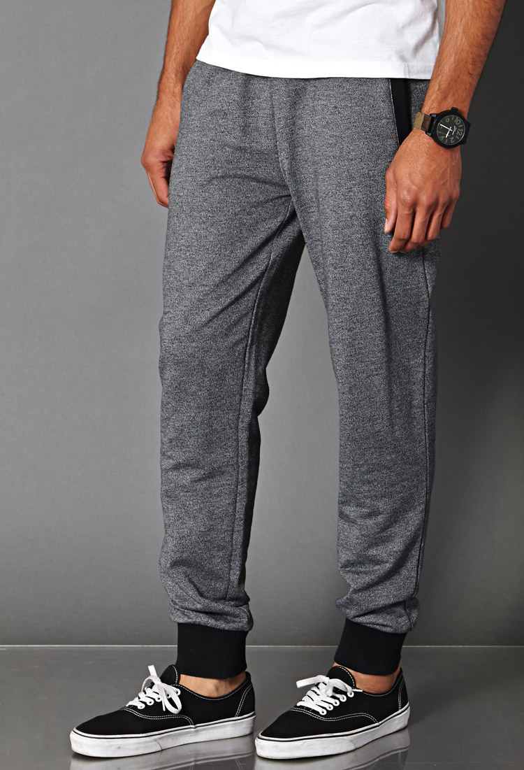 Lyst - Forever 21 Cotton-blend Drawstring Joggers in Gray for Men