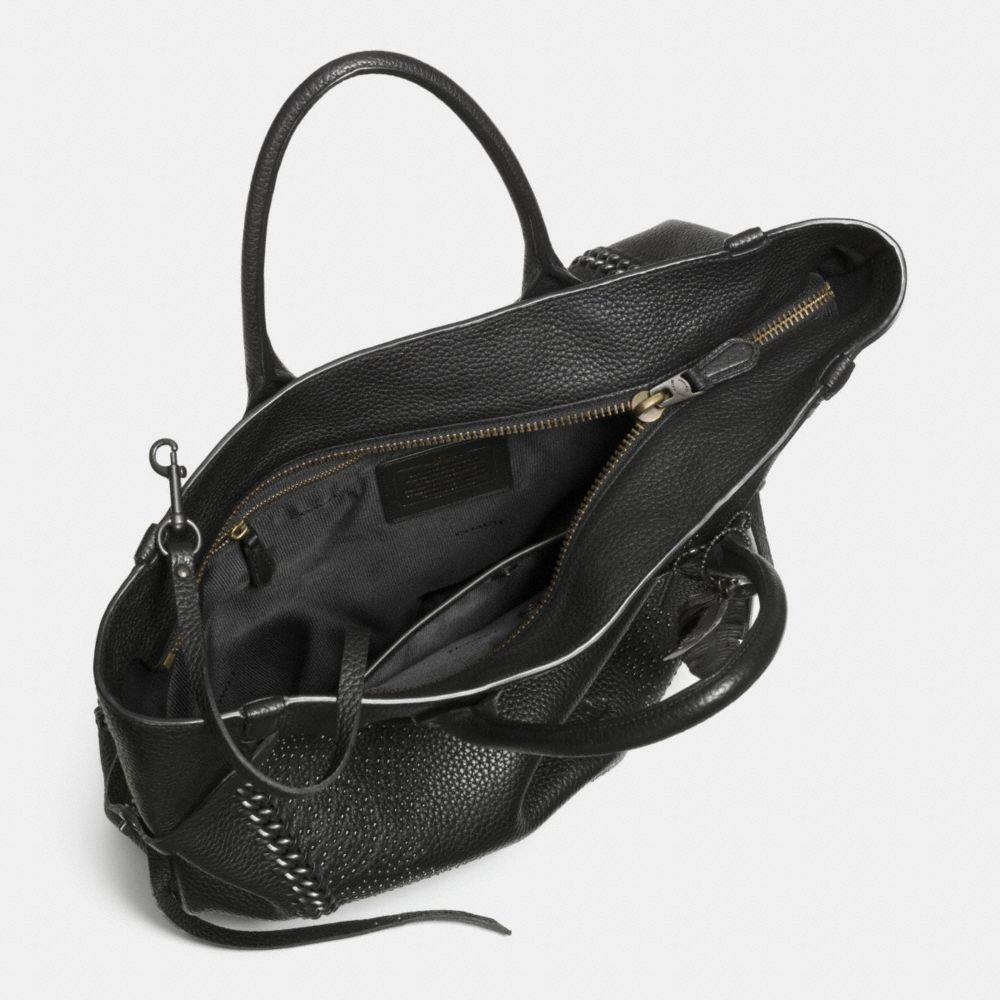 Lyst - Coach Rogue Small Leather Tote Bag in Black
