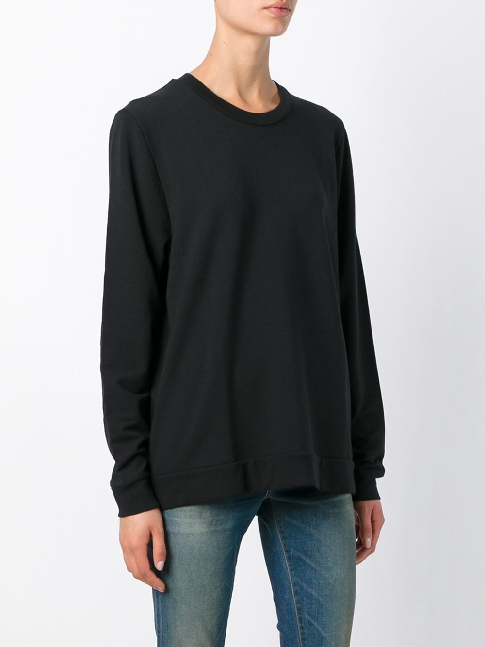 all black crew neck