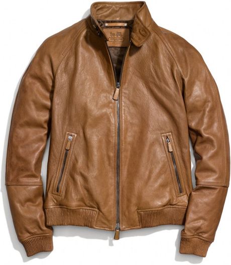 Coach Bedford Leather Barracuda Jacket in Brown for Men (DOE) | Lyst
