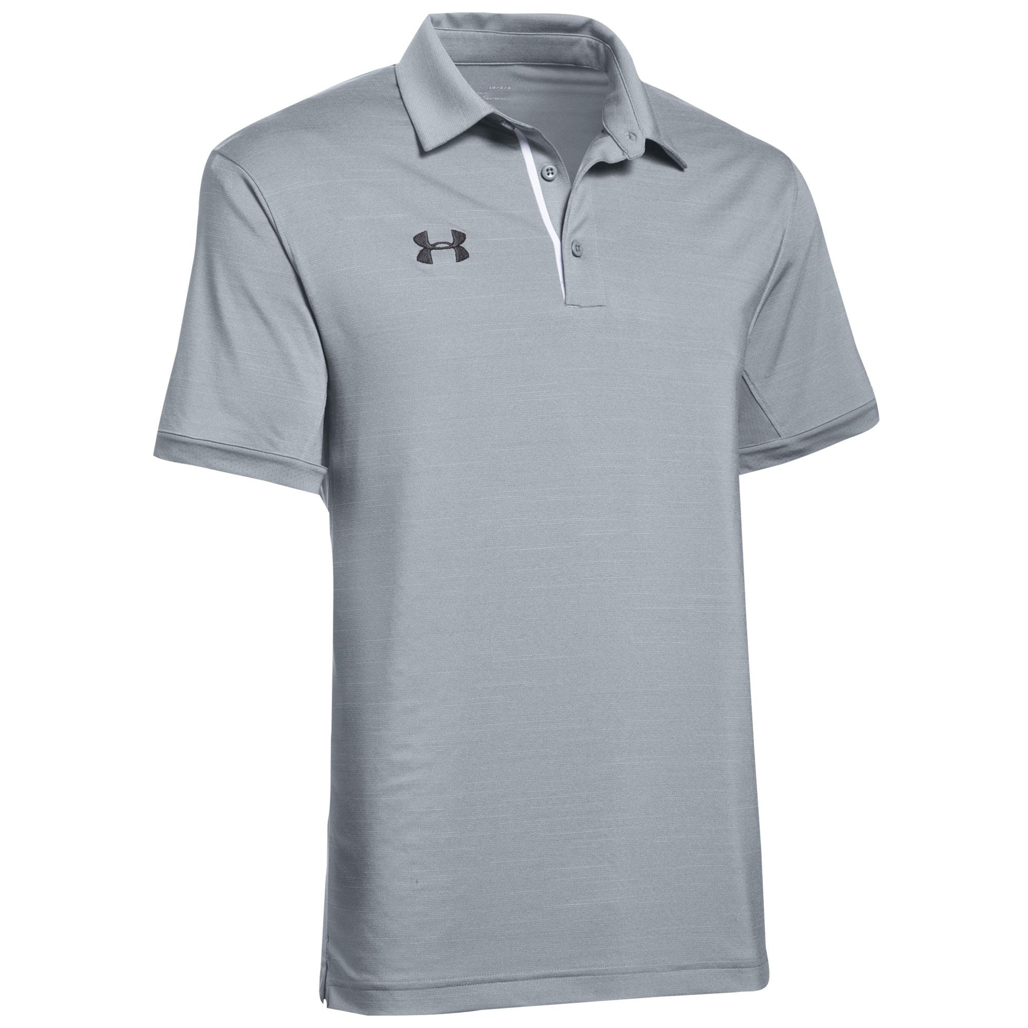Under Armour Team Elevated Polo Shirt in Gray for Men - Lyst