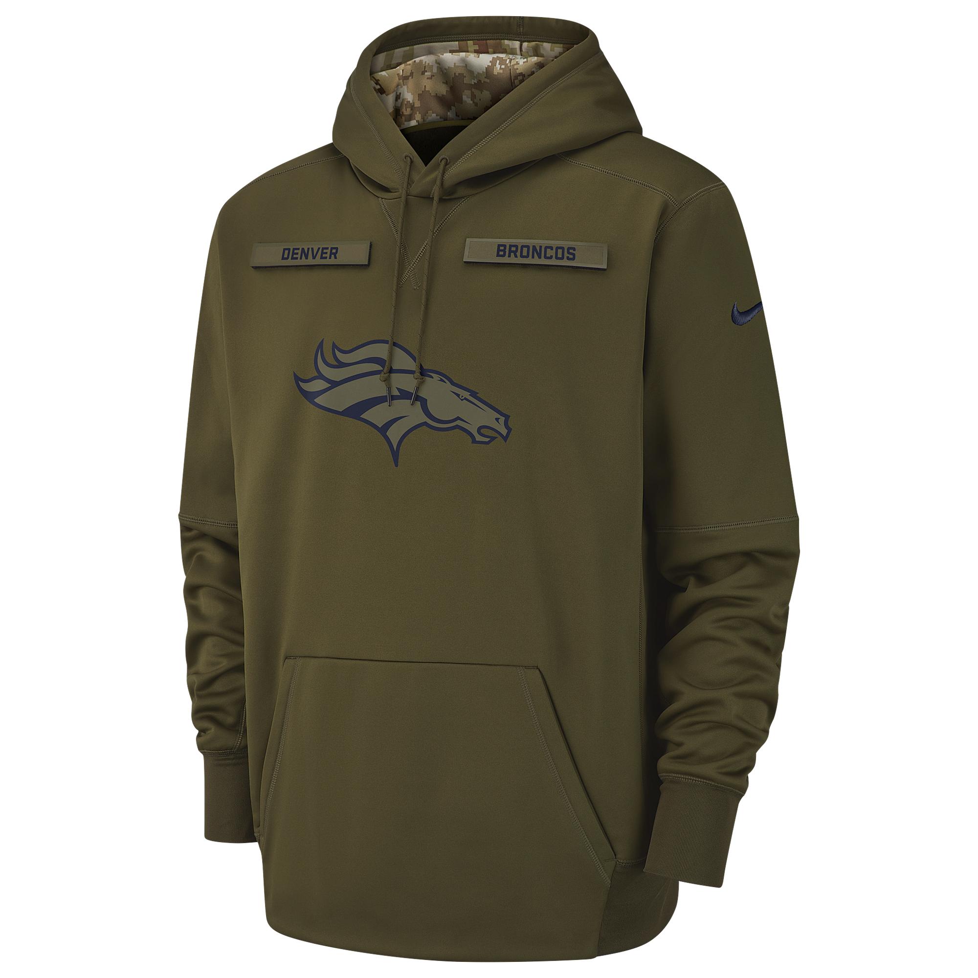 Nike Denver Broncos Nfl Salute To Service Therma Po Hoodie in Green for