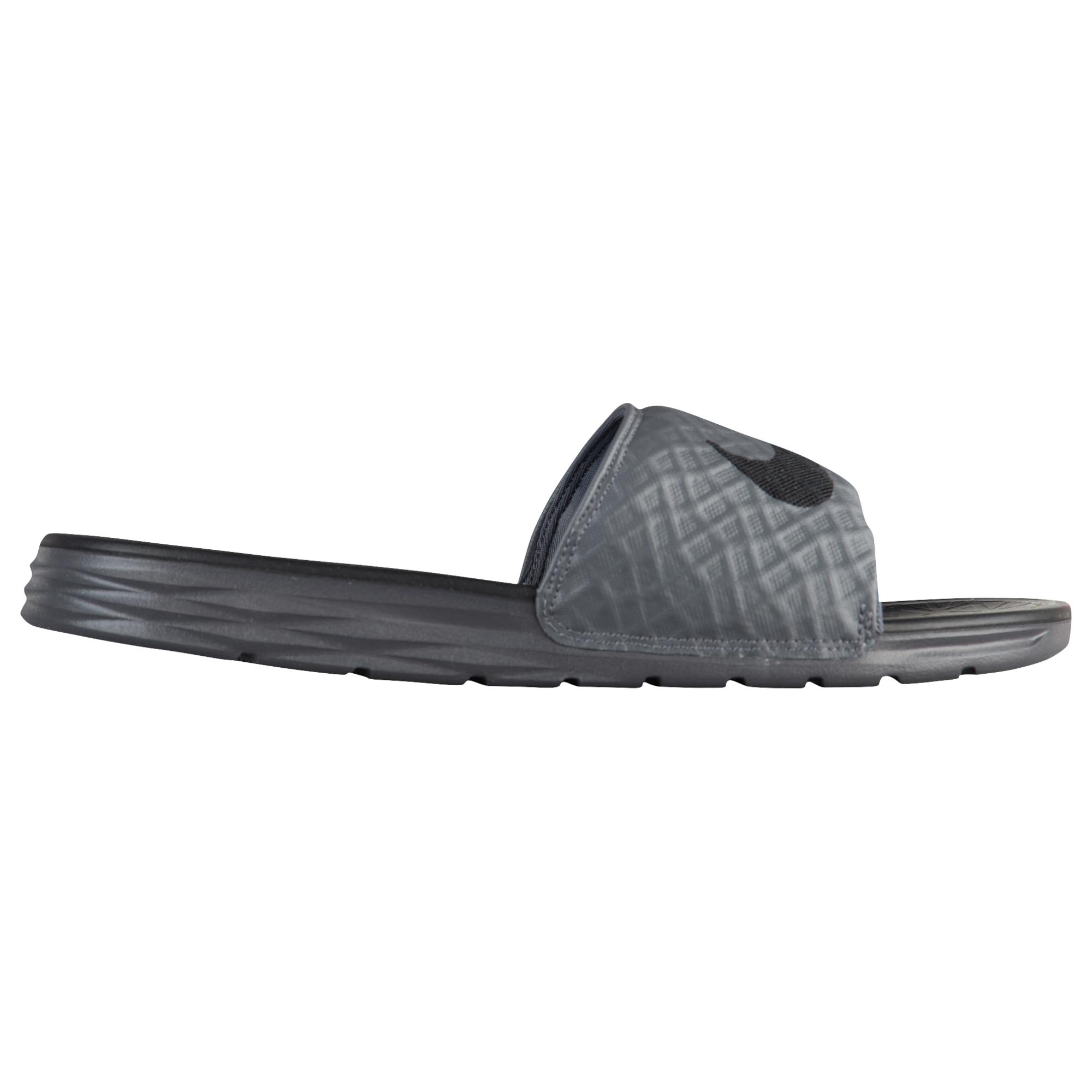 Nike Benassi Solarsoft Slide 2 Shoes in Gray for Men - Lyst