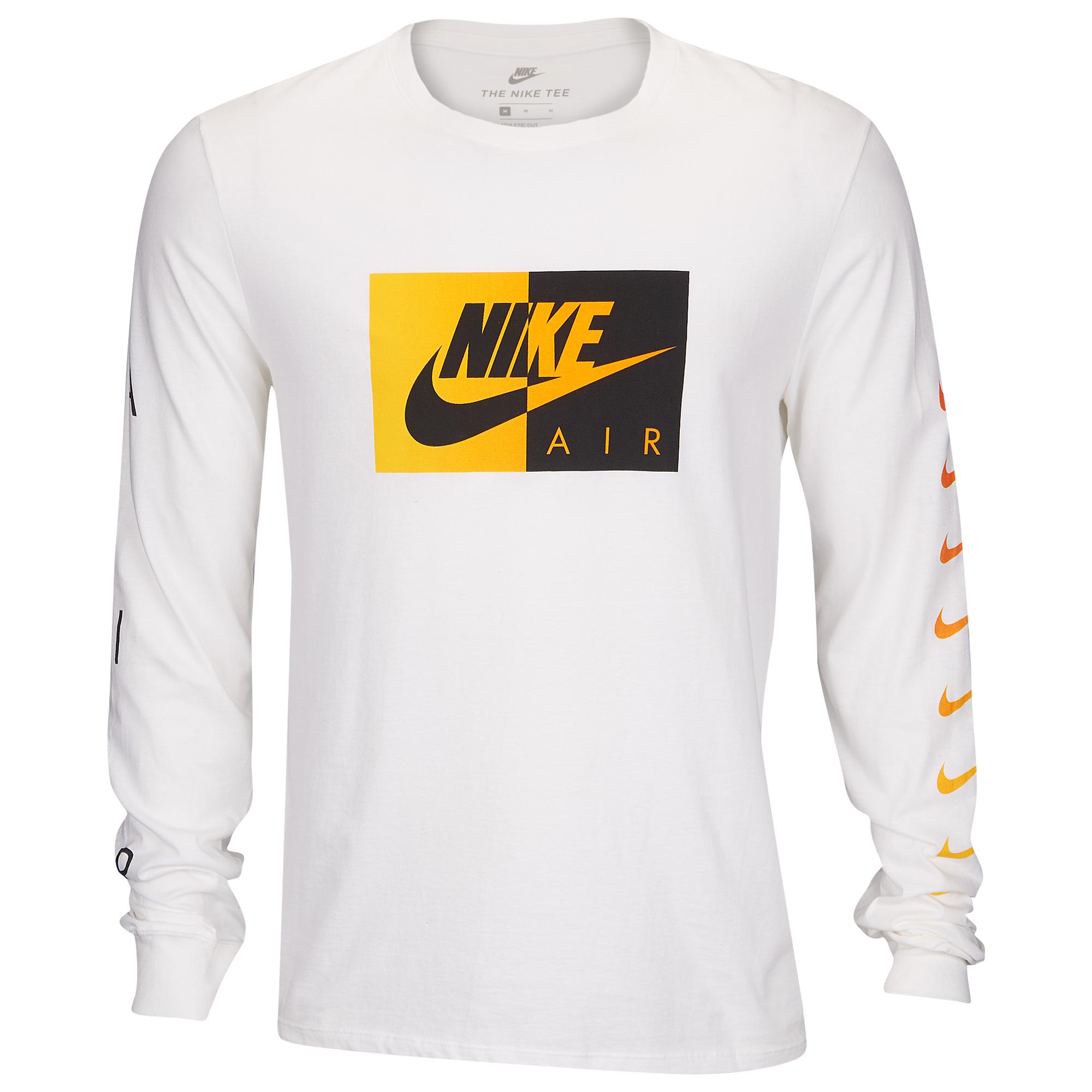 Nike Graphic Long Sleeve T-shirt in White for Men - Lyst