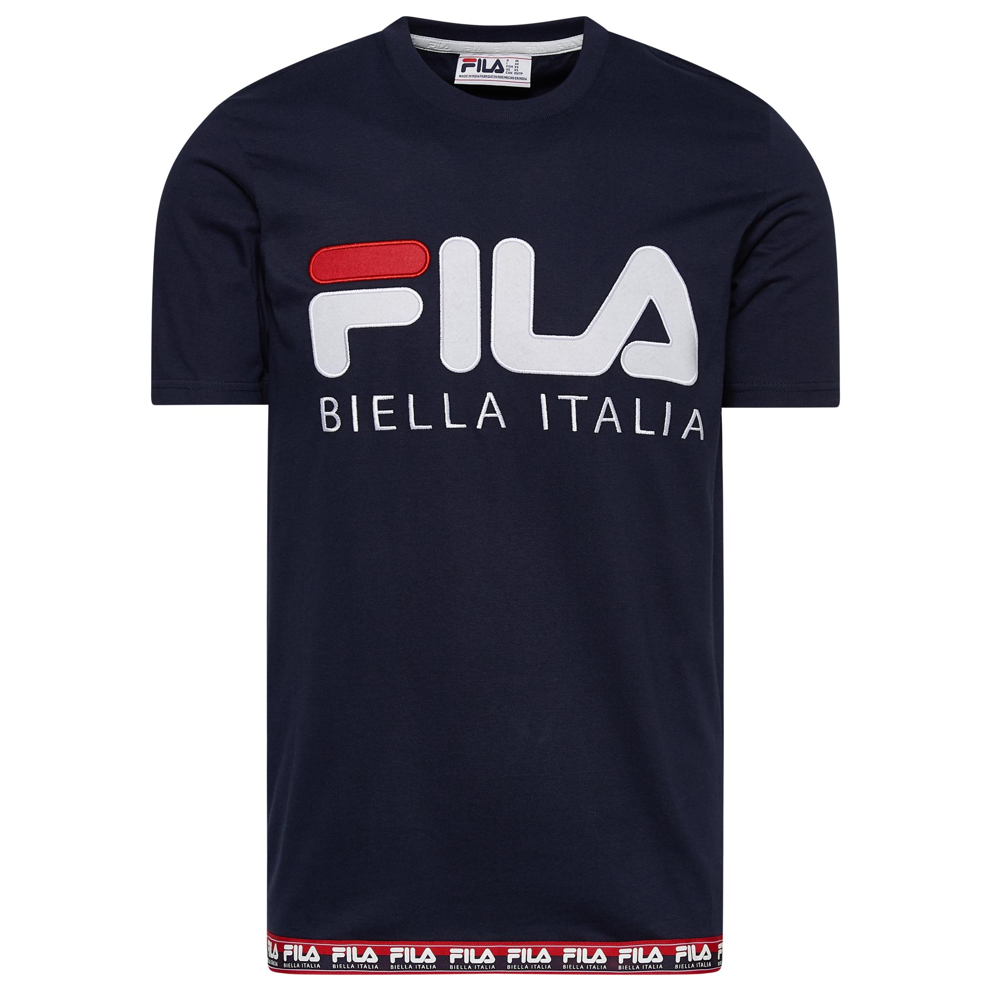 Fila Biella Italia T-shirt in Blue for Men - Lyst