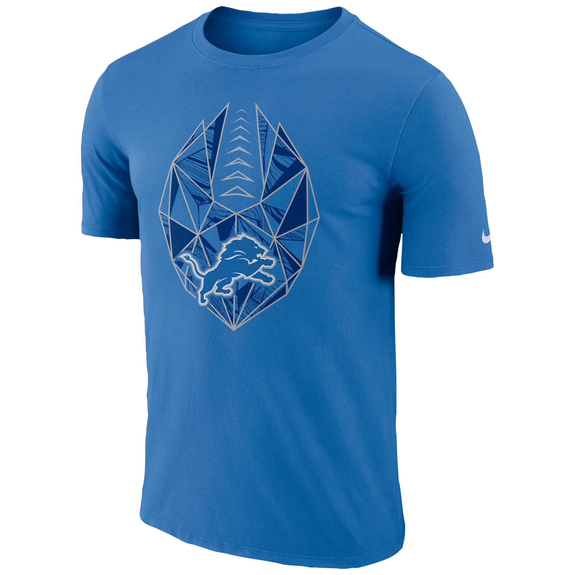 Nike Detroit Lions Nfl Dri-fit Cotton Icon T-shirt in Blue for Men - Lyst