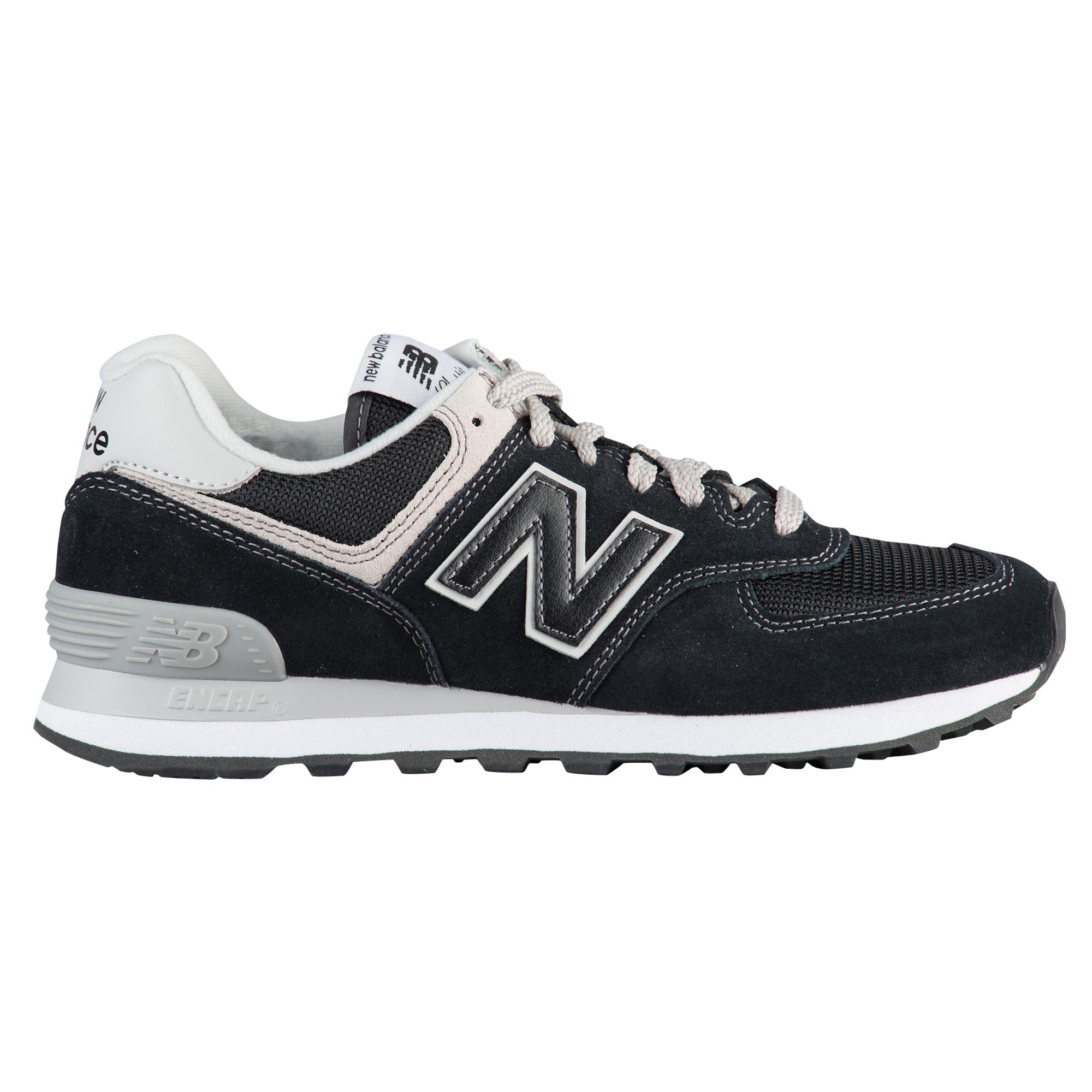 New Balance Womens 574 Classic in Black - Lyst