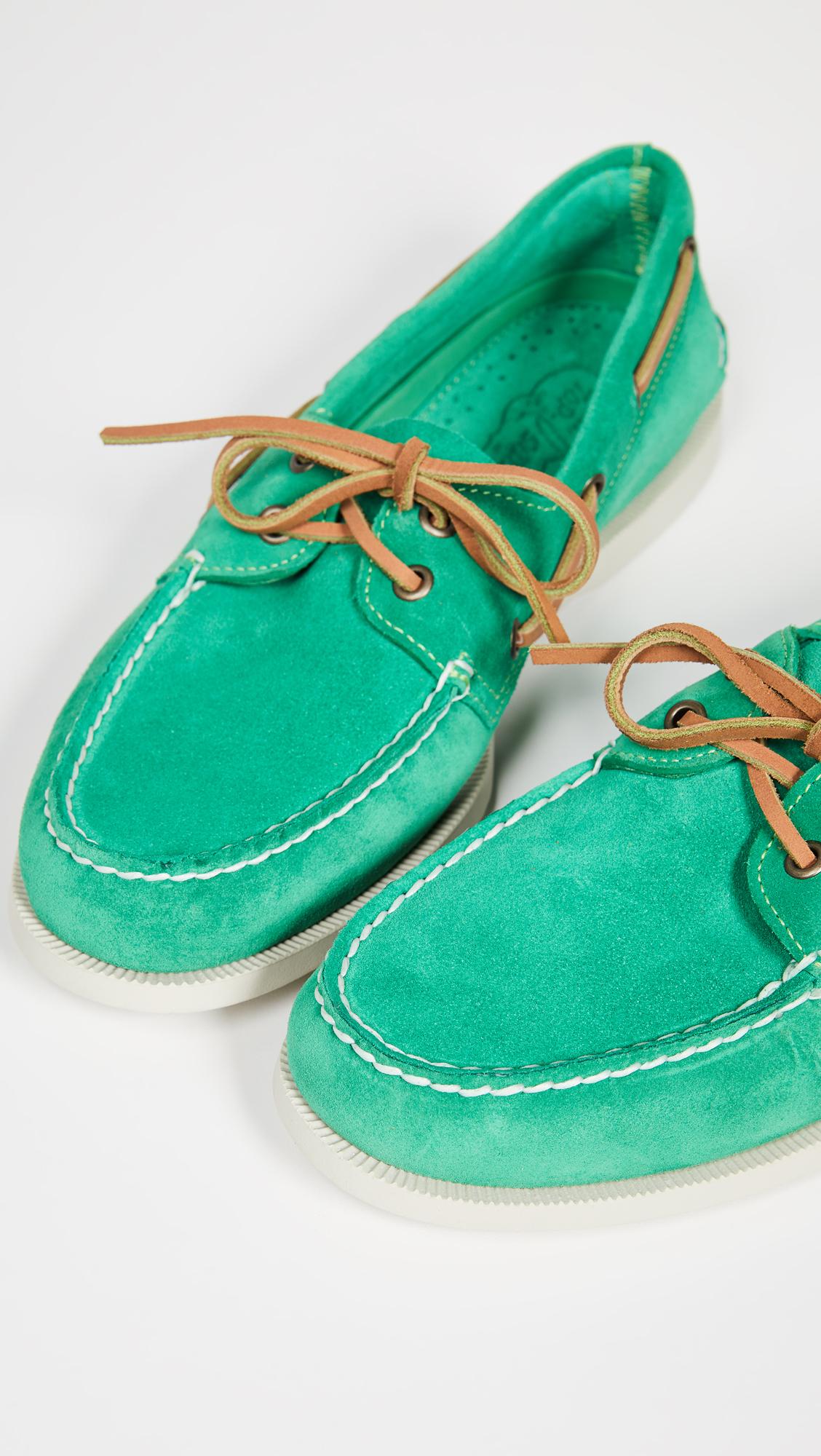 sperry top sider green sole
