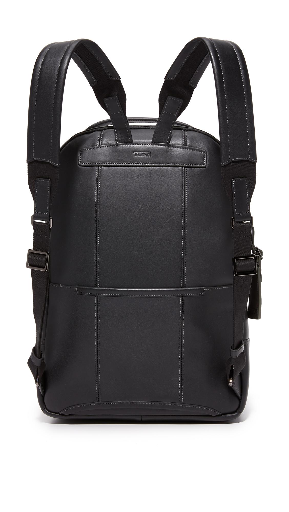 Lyst Tumi Harrison Leather Webster Backpack in Black for Men
