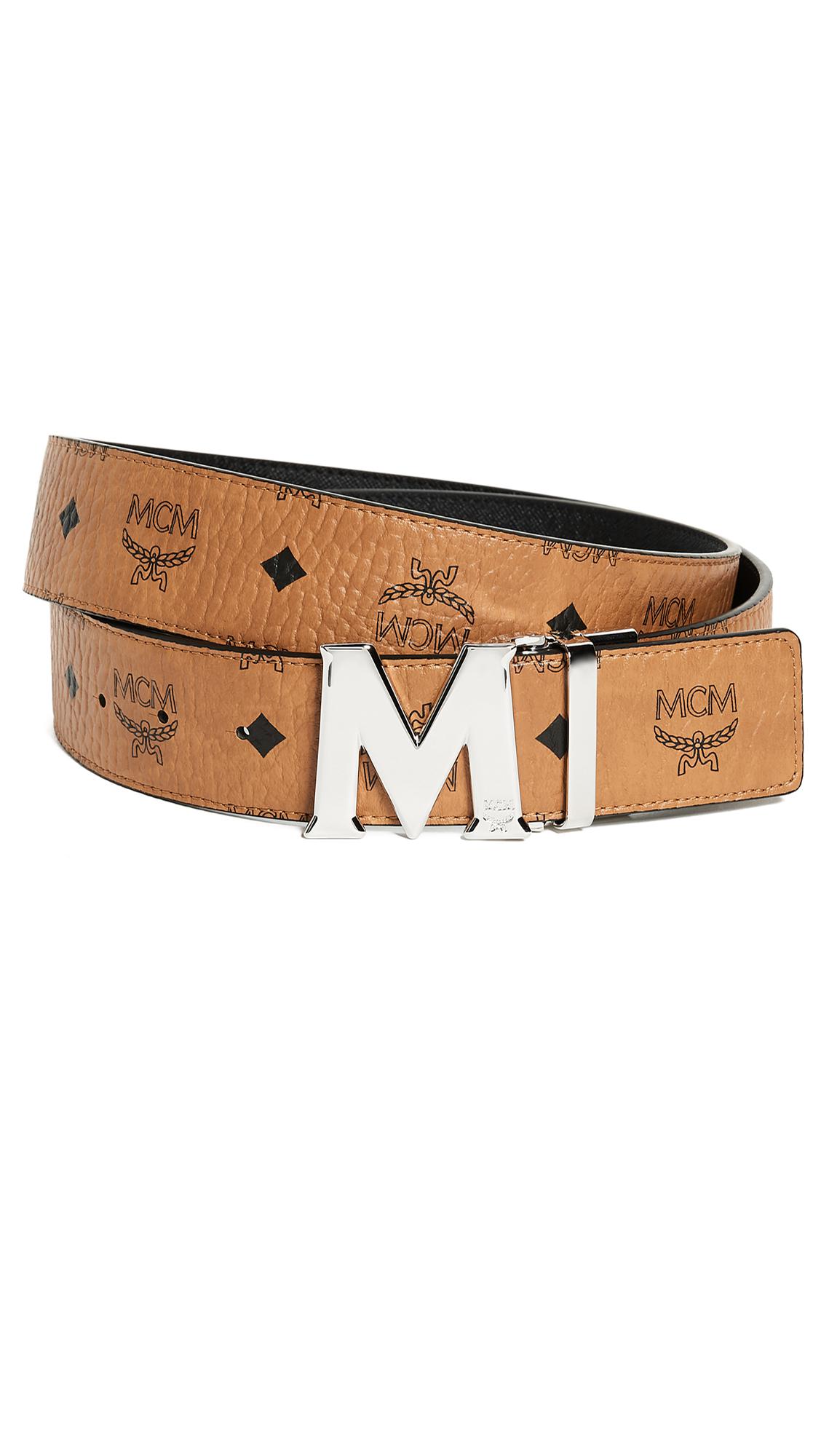 Lyst - Mcm Silver M Buckle Reversible Belt for Men