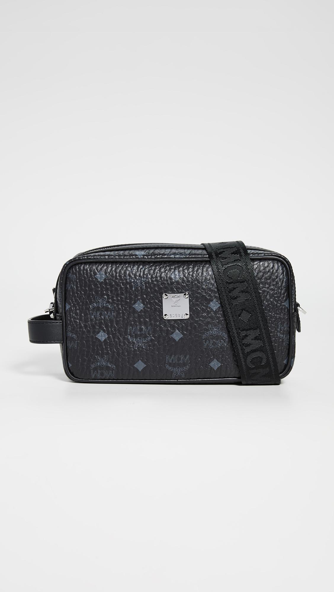 mcm visetos original pouch bag