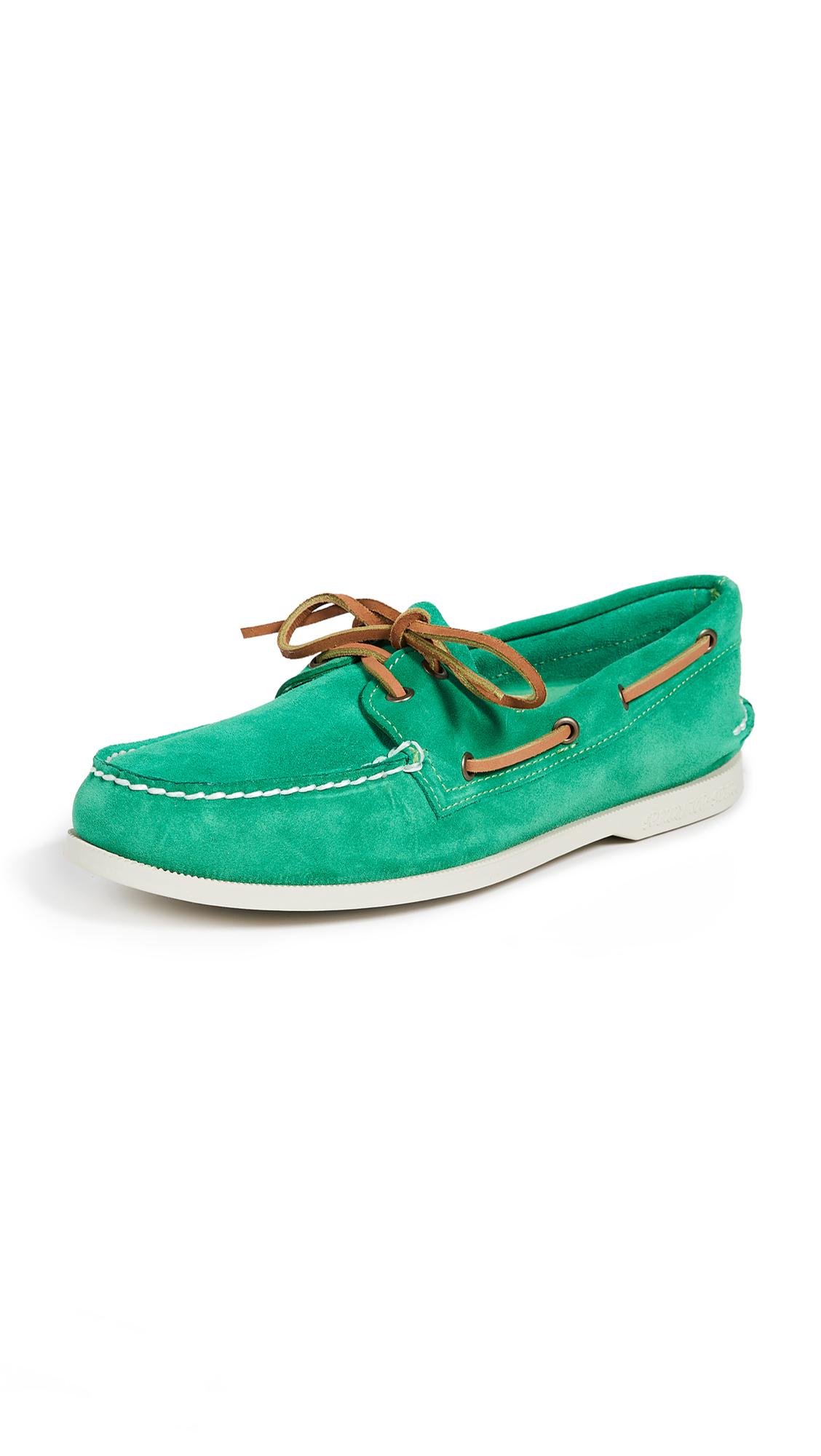 sperry top sider green sole